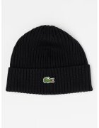 Lacoste Унисекс вълнена шапка с рипс
