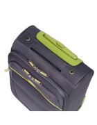 Lamonza Куфар Superlight 40x30x21 см Сив/Зелен