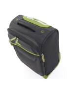 Lamonza Куфар Superlight 40x30x21 см Сив/Зелен
