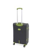 Lamonza Куфар Superlight 68x41x26 см 3.1 кг разширяем 30% сиво / зелено