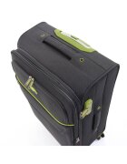 Lamonza Куфар Superlight 68x41x26 см 3.1 кг разширяем 30% сиво / зелено