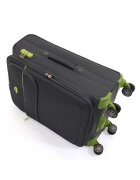 Lamonza Куфар Superlight 68x41x26 см 3.1 кг разширяем 30% сиво / зелено