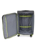 Lamonza Куфар Superlight 68x41x26 см 3.1 кг разширяем 30% сиво / зелено