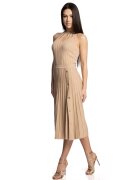 Lara Wear Халтер топ с вълна - Бежов