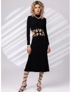 Lara Wear Плетена рокля с рипнс и отвори