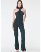 Lara Wear Слим топ с набран дизайн - Въглен сиво