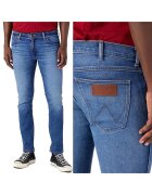 Larston Мъжки дънки Wrangler 812 Slim Tapered - сини - тип каубойски - W38 L32 - средна талия - стеснени крачолища крачо крачол