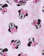 LC WAIKIKI Бански с десен Minnie Mouse и набирания Пастелнорозов