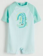 LC WAIKIKI Бански с принт и реглан ръкави Mint