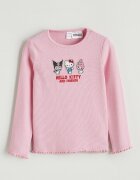 LC WAIKIKI Блуза с бродерия Hello Kitty Червен/Черен/Светлорозов