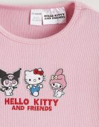 LC WAIKIKI Блуза с бродерия Hello Kitty Червен/Черен/Светлорозов