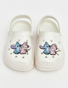 LC WAIKIKI Бляскаво сабо с отворена пета и тема Stitch Бял/Лилав/Светлосин