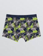LC WAIKIKI Боксерки с памук 3 чифта Черен/Жълт/Сив