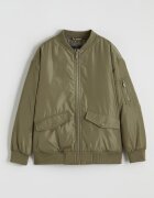 LC WAIKIKI Бомбър яке с джоб с цип Маслинено зелено