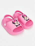 LC WAIKIKI Чехли Minnie Mouse с отворена пета Черен/Пастелнорозов/Бял