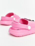 LC WAIKIKI Чехли Minnie Mouse с отворена пета Черен/Пастелнорозов/Бял