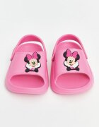 LC WAIKIKI Чехли Minnie Mouse с отворена пета Черен/Пастелнорозов/Бял