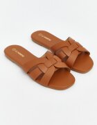 LC WAIKIKI Чехли от еко кожа Карамел