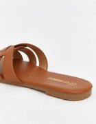 LC WAIKIKI Чехли от еко кожа Карамел