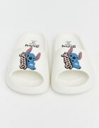 LC WAIKIKI Чехли с принт Stitch Бял/Прашно розово/Син
