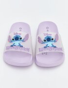 LC WAIKIKI Чехли с шарка на Stitch Черен/Кралско Синьо/Лилав
