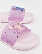 LC WAIKIKI Чехли с шарка на Stitch Лилав/Син