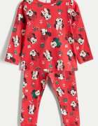 LC WAIKIKI Дълга пижама Minnie Mouse Xmas Червен/Черен