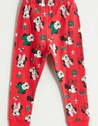 LC WAIKIKI Дълга пижама Minnie Mouse Xmas Червен/Черен