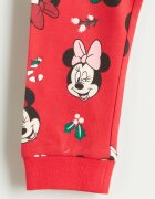 LC WAIKIKI Дълга пижама Minnie Mouse Xmas Червен/Черен