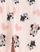 LC WAIKIKI Дълга пижама с принт на Minnie Mouse Праскова