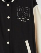 LC WAIKIKI Двуцветно яке бомбър Бял/Черен