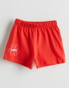 LC WAIKIKI ФЛорални памучни шорти - 2 чифта Червен/Бял