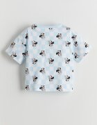 LC WAIKIKI Къса памучна пижама с десен Minnie Mouse Пастелносин/Избеляло черно/Бял