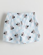 LC WAIKIKI Къса памучна пижама с десен Minnie Mouse Пастелносин/Избеляло черно/Бял