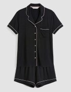 LC WAIKIKI Къса пижама Черен