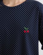 LC WAIKIKI Къса пижама на точки с връзки Бял/Ултрамарин синьо/Аленочервен