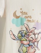 LC WAIKIKI Къса пижама с принт Stitch & Angel Пастелнорозов/Праскова/Син