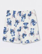 LC WAIKIKI Къса пижама с принт Stitch Бял/Пастелнорозов/Кралско Синьо