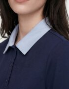 LC WAIKIKI Къса рокля с яка Ултрамарин синьо