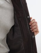 LC WAIKIKI Късо палто с яка Тъмнокафяв/Кафяв