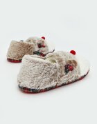LC WAIKIKI Коледни домашни пантофи Бял/Бежов
