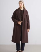 LC WAIKIKI Палто с копчета и двойни ревери Коняк кафяв