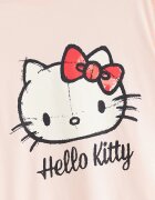 LC WAIKIKI Памучна къса пижама Hello Kitty Бял/Праскова
