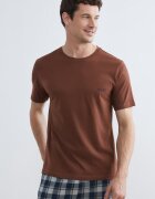 LC WAIKIKI Памучна пижама с джобове Сив/Светлокафяв/Петролно синьо