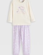 LC WAIKIKI Памучна пижама с принт Hello Kitty Розово/Крем