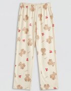 LC WAIKIKI Памучна пижама с принт Teddy Bears Червен/Светлокафяв/Праскова