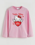 LC WAIKIKI Памучна пижама с шарка на Hello Kitty Светлорозов