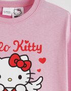 LC WAIKIKI Памучна пижама с шарка на Hello Kitty Светлорозов