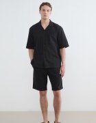 LC WAIKIKI Памучна риза с джоб Черен