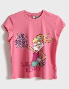 LC WAIKIKI Памучна тениска Lola Bunny Розово